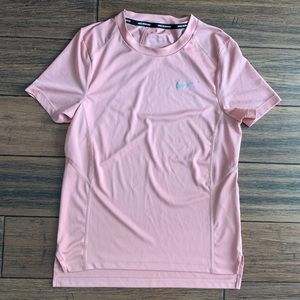 Nike Rose Gold Blush Pink Dri-Fit Running Shirt